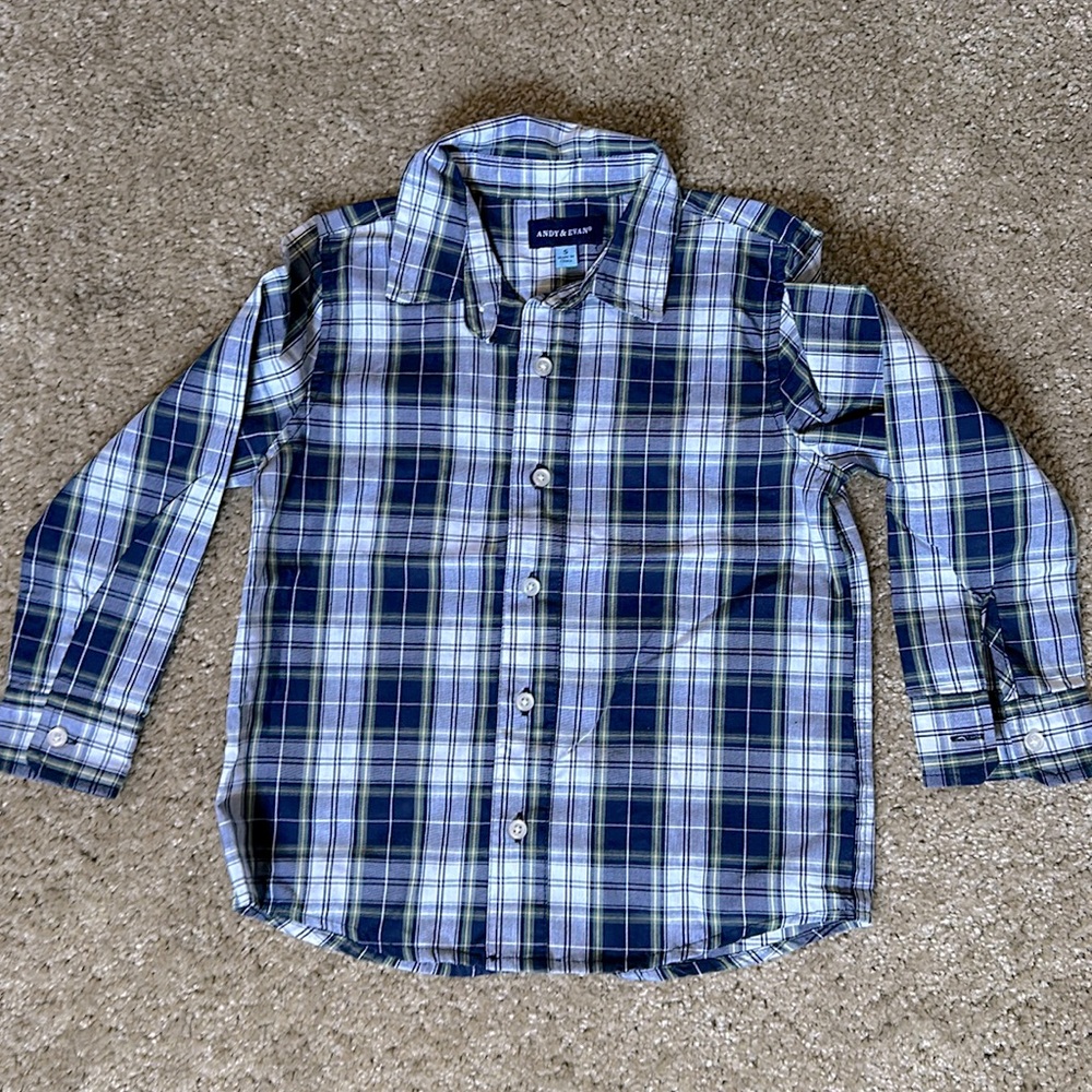 Andy & Evan button down L/S kids shirt.